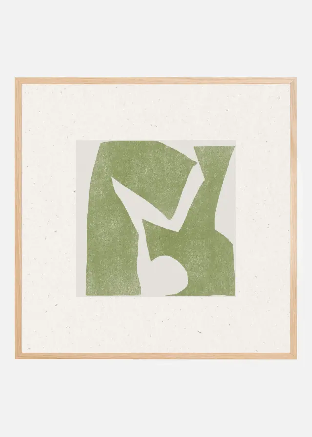 Green Geometric Harmony Poster