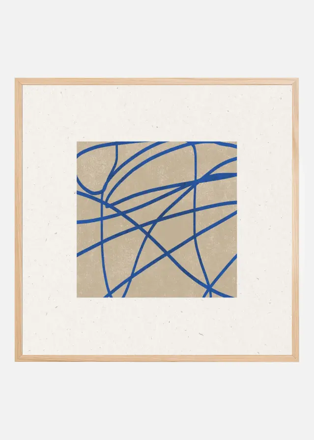 Blue Web Dance Poster