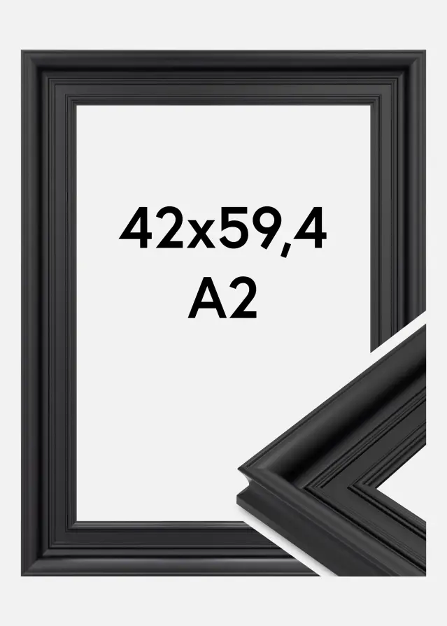 Rahmen Scarborough Acrylglas Schwarz 42x59.4 cm (A2)