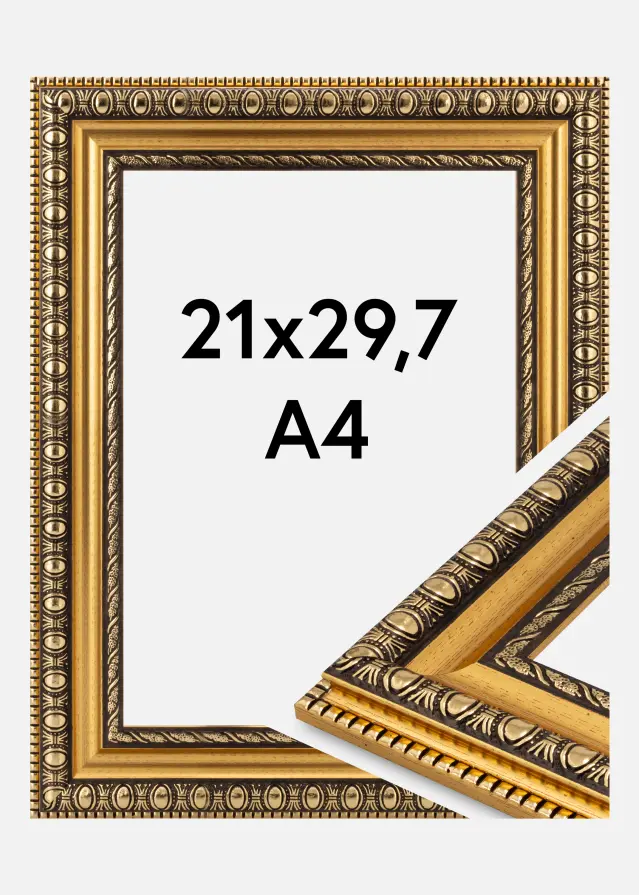 Rahmen Ornato Acrylglas Gold 21x29.7 cm (A4)
