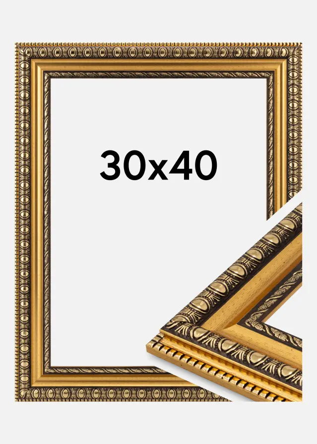 Rahmen Ornato Acrylglas Gold 30x40 cm