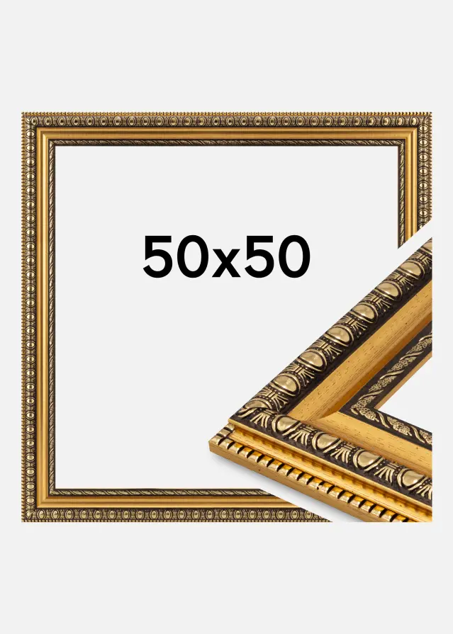 Rahmen Ornato Acrylglas Gold 50x50 cm