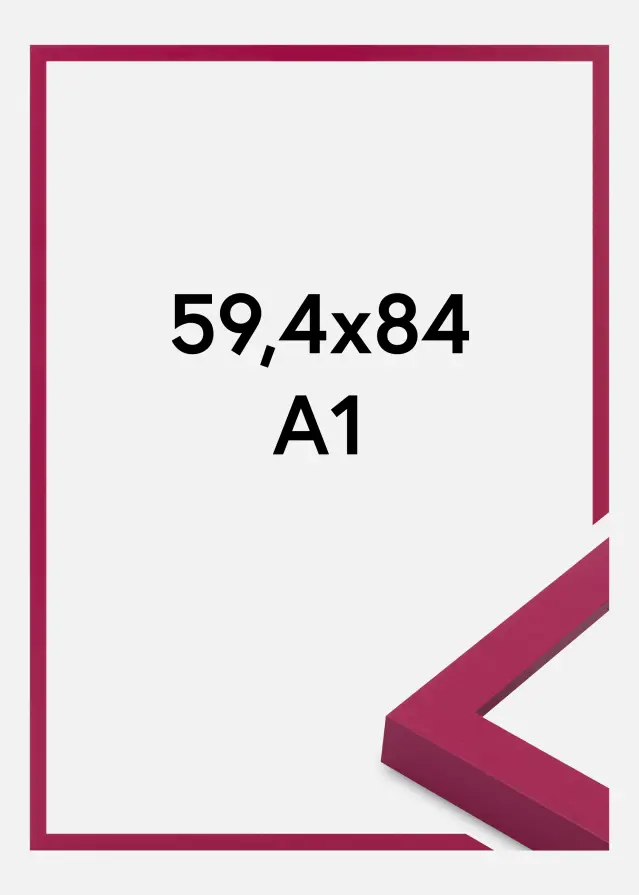 Rahmen Selection Acrylglas Hot Pink 59.4x84 cm (A1)