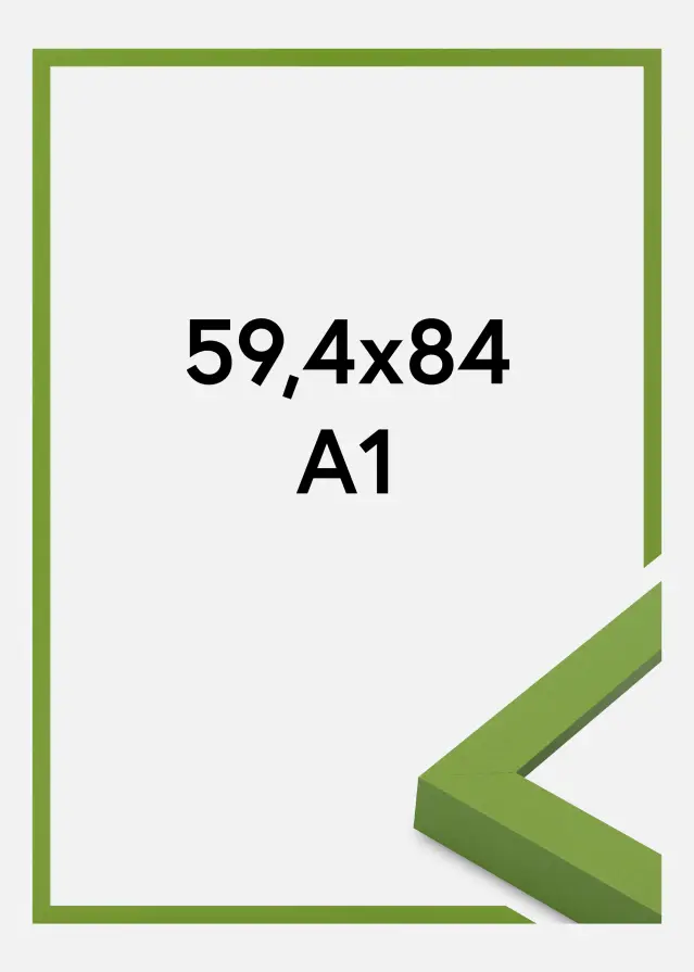 Rahmen Selection Acrylglas Lime Green 59.4x84 cm (A1)