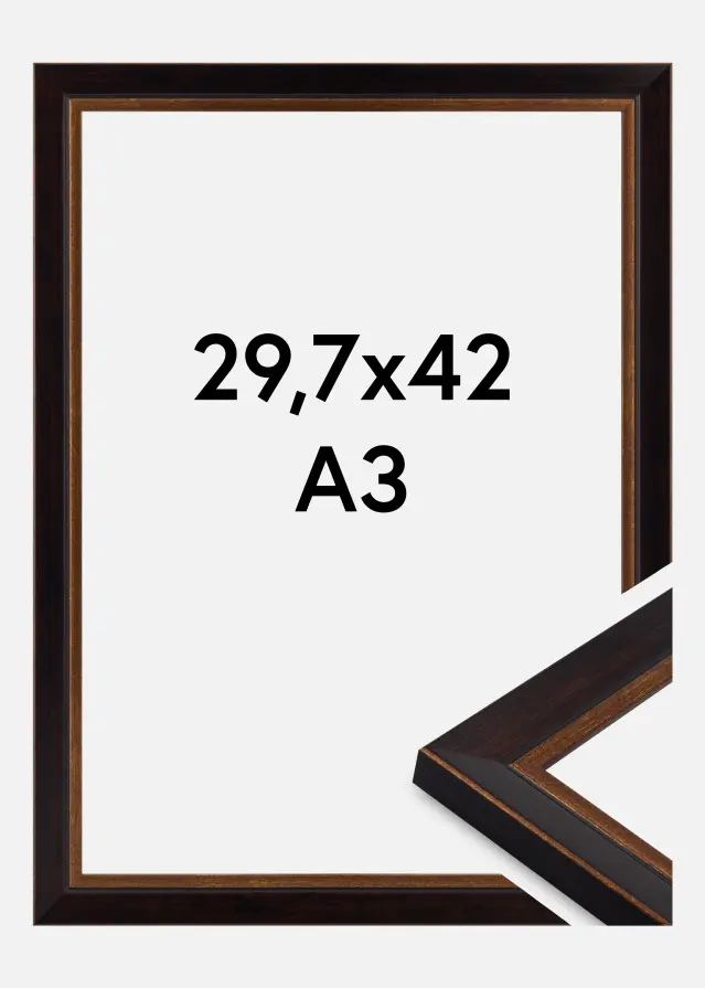 Rahmen Artur Acrylglas Schwarz 29.7x42 cm (A3)