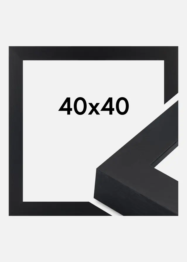 Rahmen Wells Acrylglas Schwarz 40x40 cm