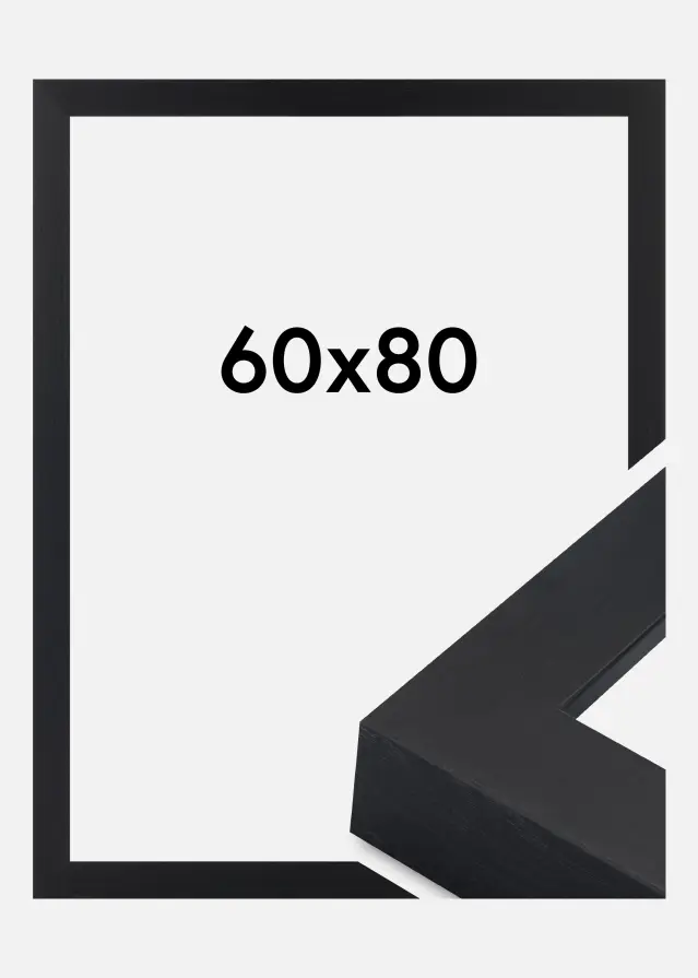 Rahmen Wells Acrylglas Schwarz 60x80 cm