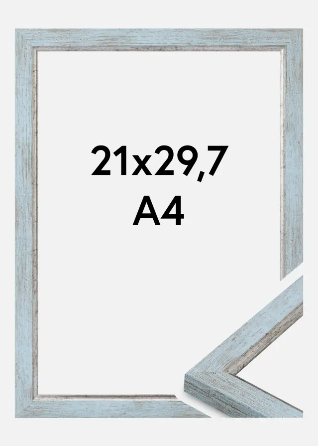 Rahmen Whitby Acrylglas Blau 21x29.7 cm (A4)