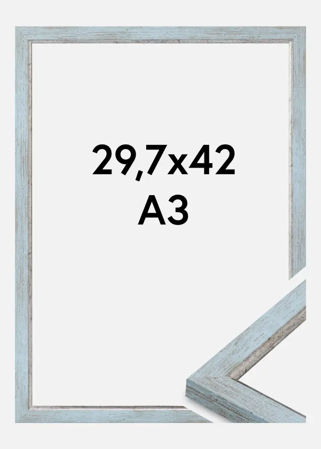 Rahmen Whitby Acrylglas Blau 29.7x42 cm (A3)