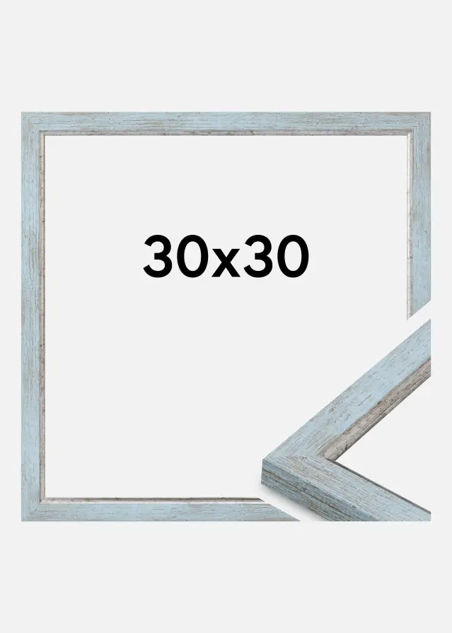 Rahmen Whitby Acrylglas Blau 30x30 cm