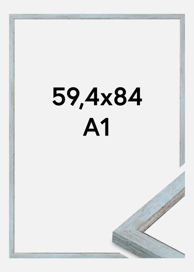 Rahmen Whitby Acrylglas Blau 59.4x84 cm (A1)