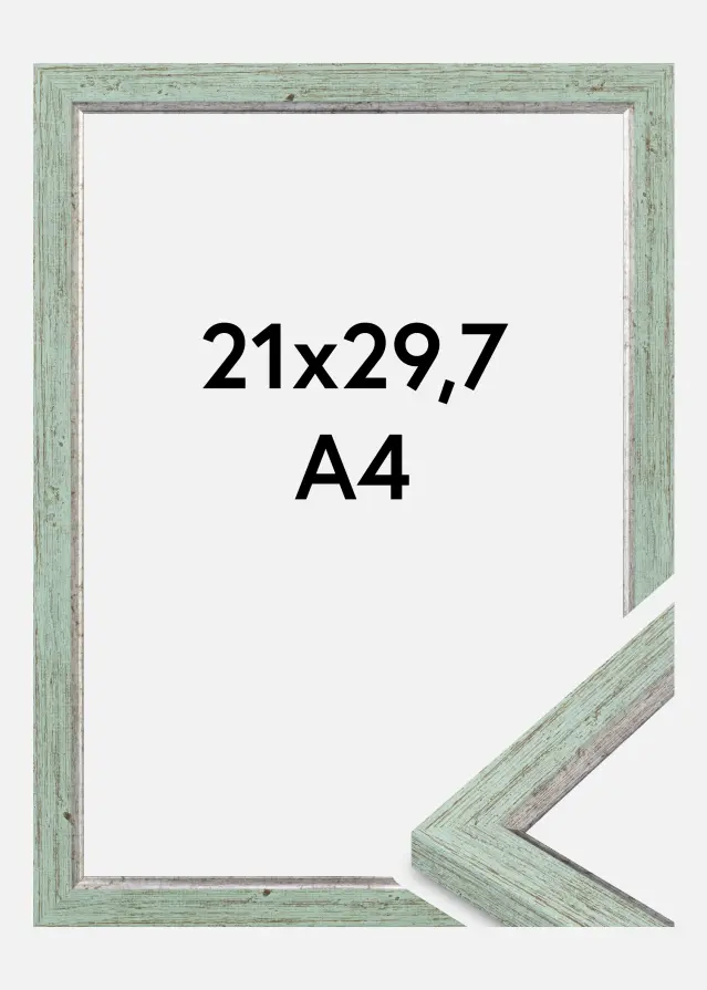 Rahmen Whitby Acrylglas Grün 21x29.7 cm (A4)