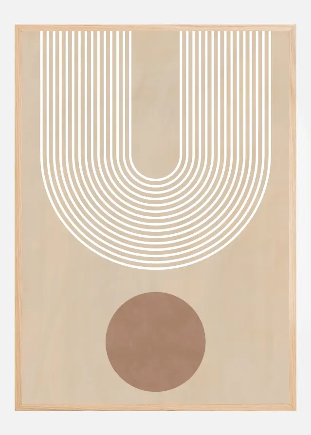 Beige Arc Poster Poster