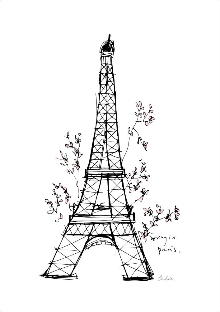 Spring in Paris Poster