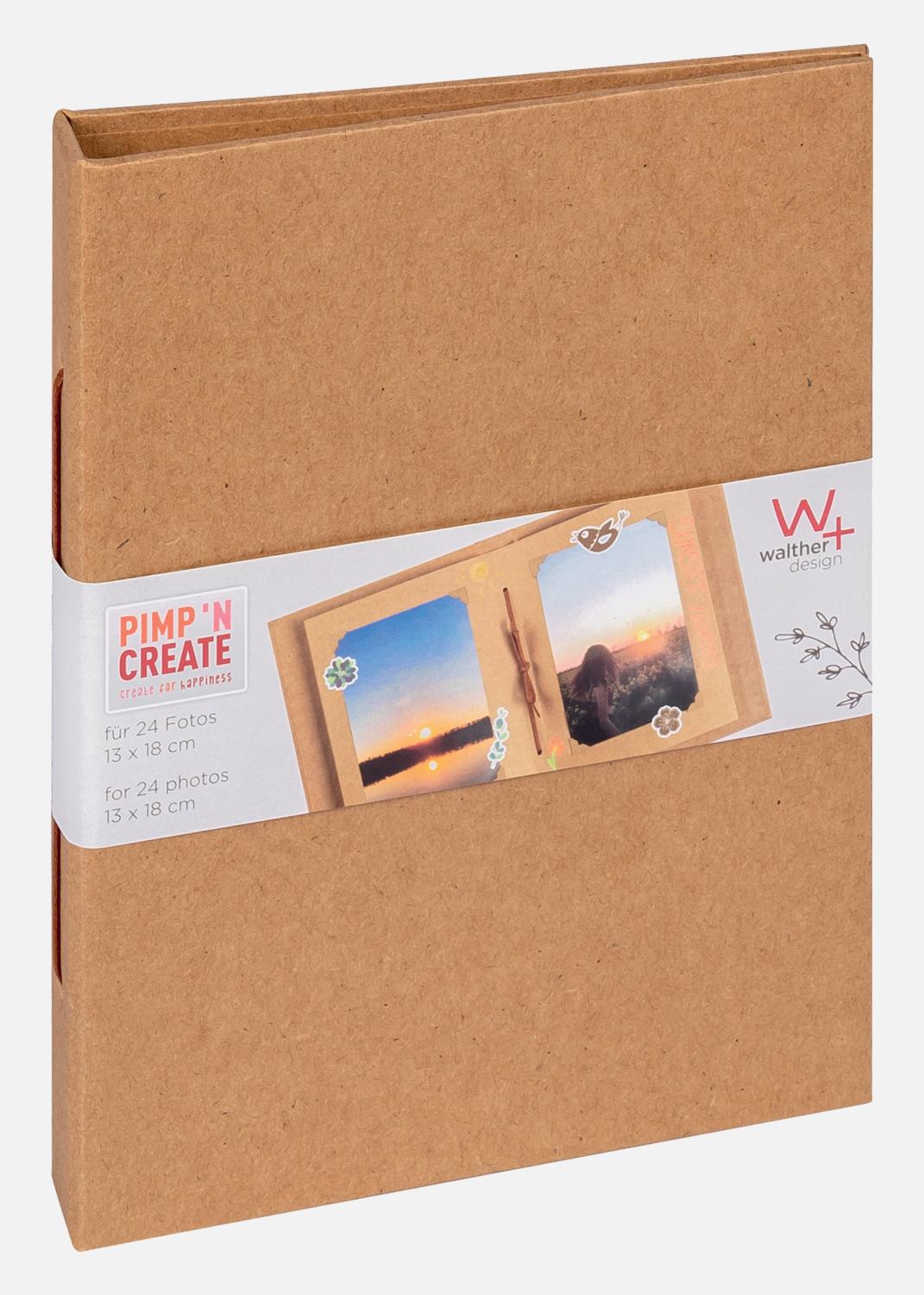 Product Image for Pac Mini Fotoalbum Braun - 13,5x18,5 cm (12 braune Seiten / 6 Blatt)