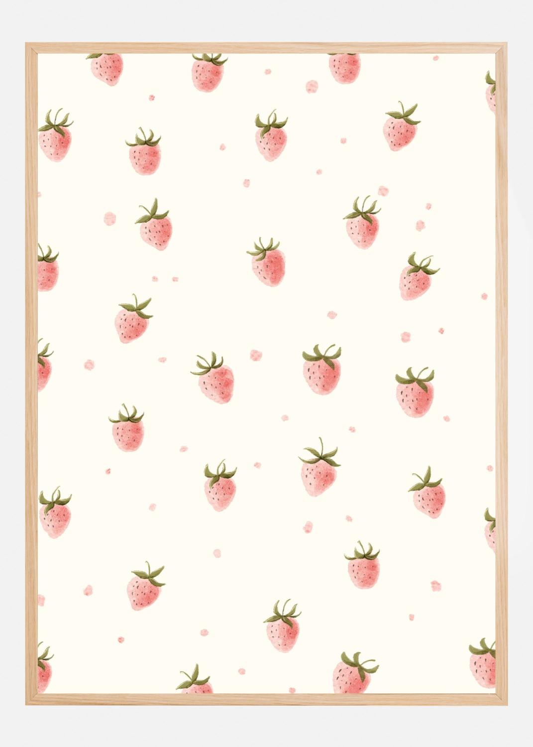 Product Image for Simple Fresh Strawberry Poster (21x29.7 cm (A4))