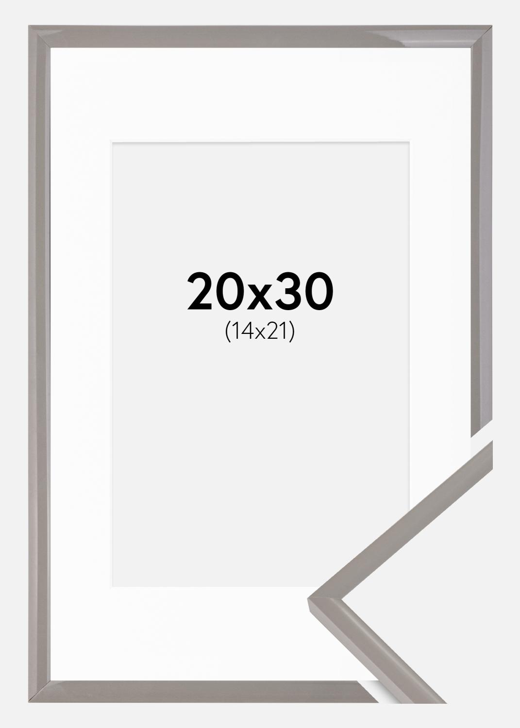 Product Image for Rahmen New Lifestyle Earth Grey 20x30 cm - Passepartout Weiß 15x22 cm