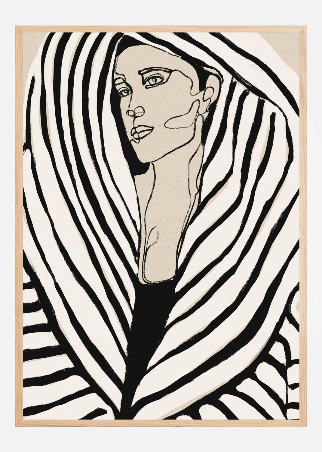 Product Image for Striped Coat Poster (21x29.7 cm (A4))