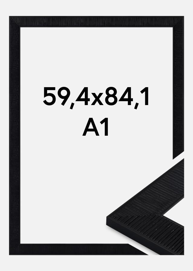 Rahmen Lund Acrylglas Schwarz 59.4x84 cm (A1)