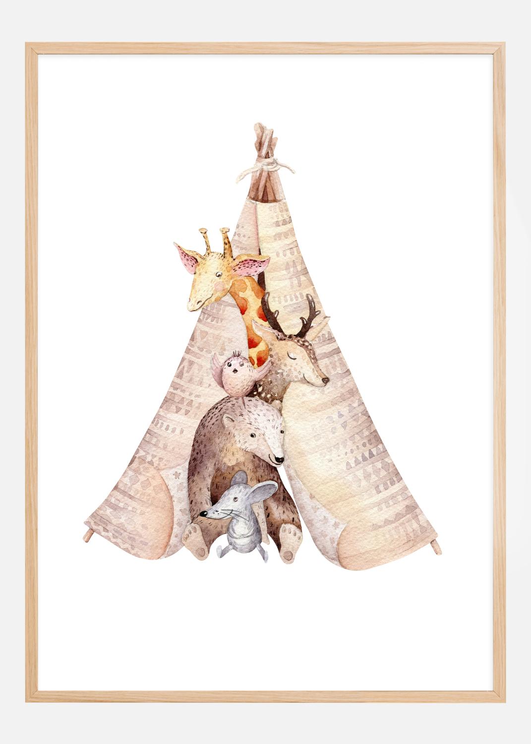 Product Image for Animal sleepover Poster (50x70 cm)
