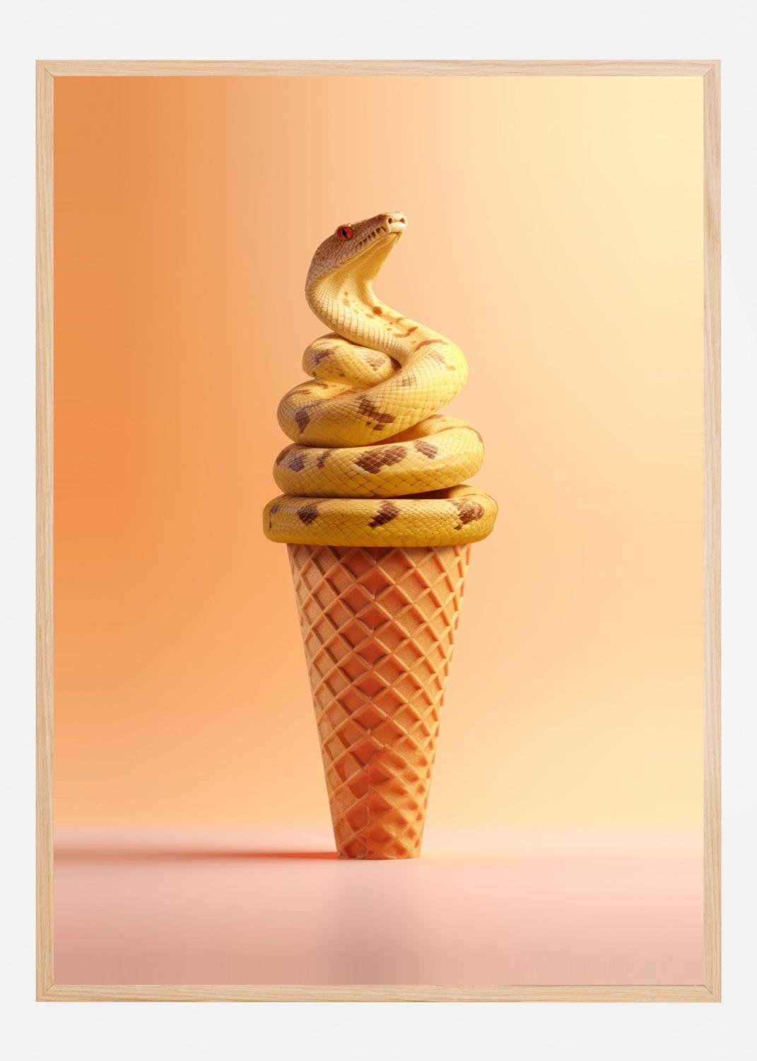 Product Image for Snake Cream Poster (21x29.7 cm (A4))