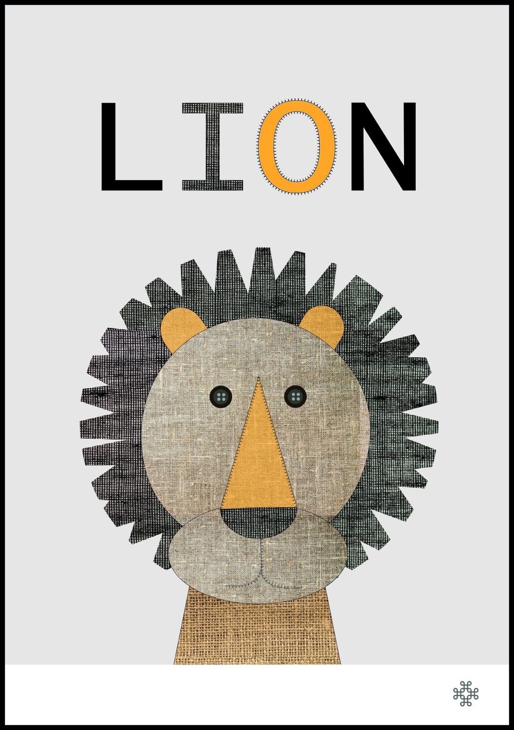 Product Image for Fabric lion Poster (21x29.7 cm (A4))