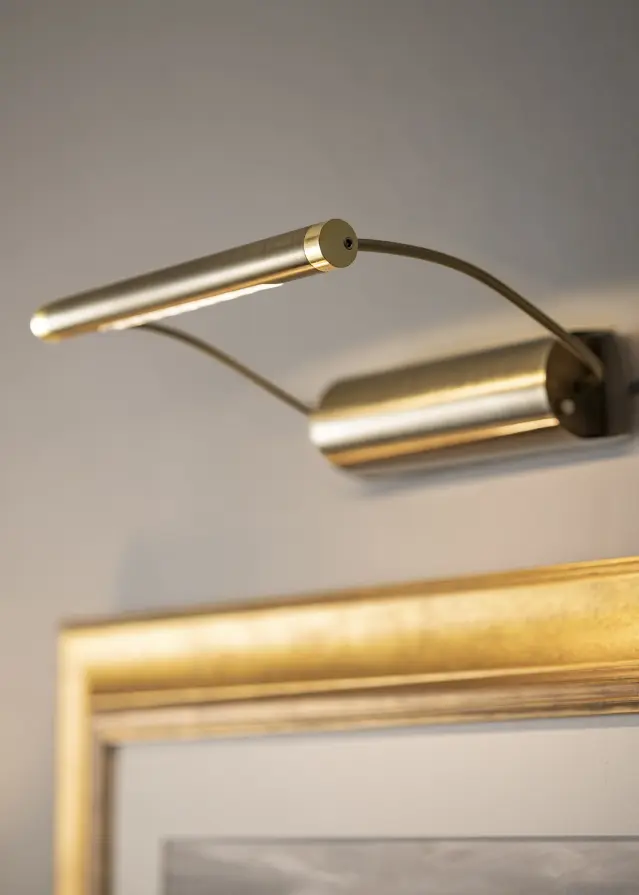 Tommy batteriebetrieben LED 21 cm Bildbeleuchtung - Messing
