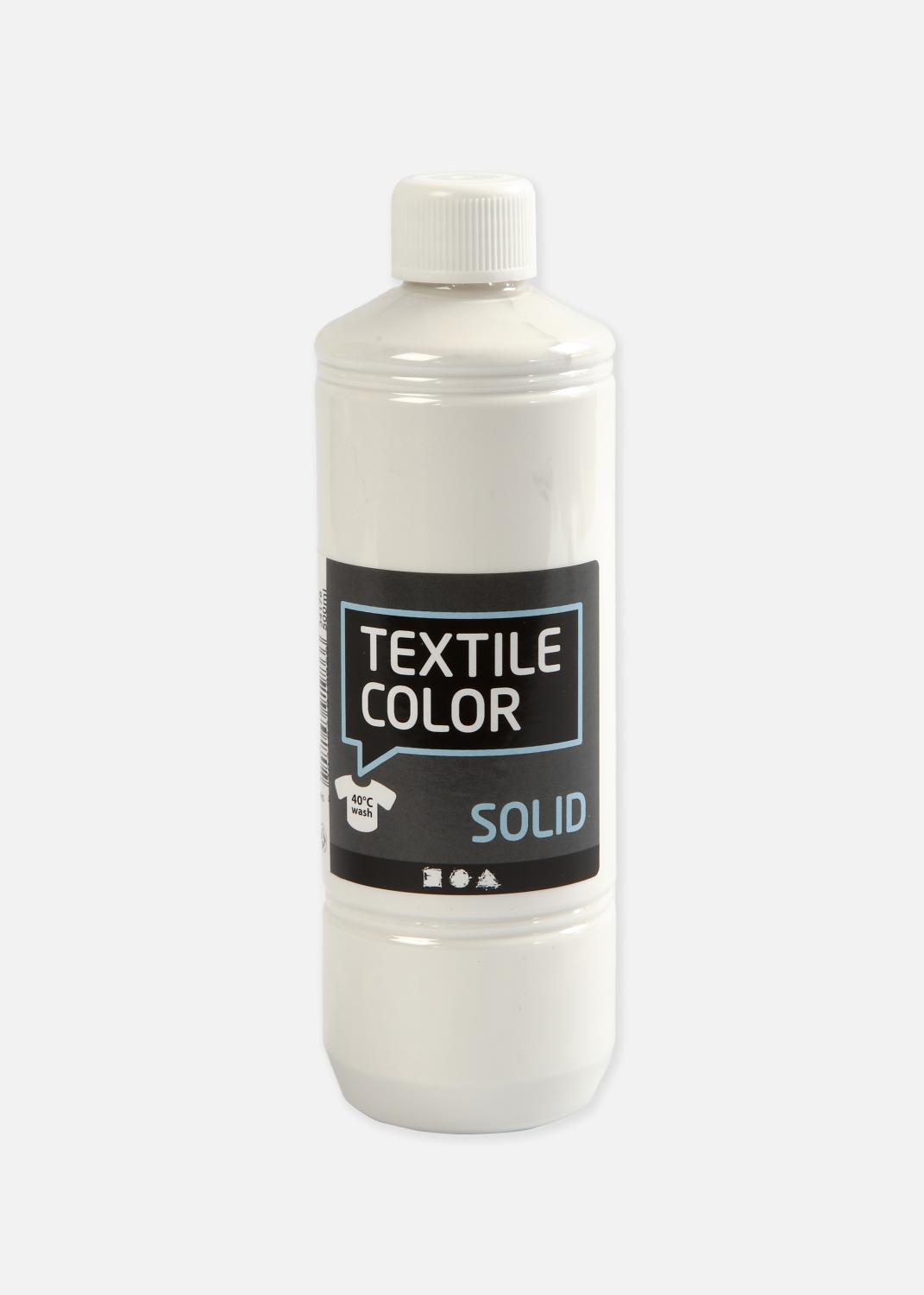 Product Image for Textile Solid Textilfarbe Deckweiß Deckend 500 ml