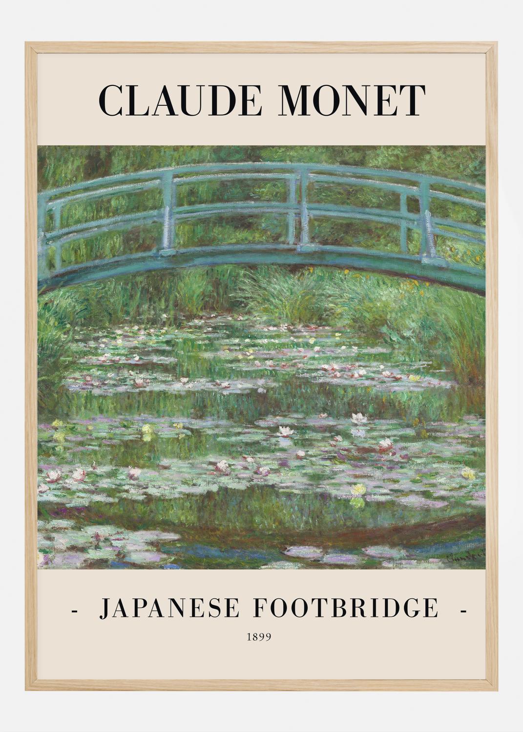 Product Image for Claude Monet -Japanese Footbridge 1899 Poster (70x100 cm)