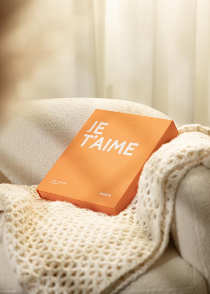 KAILA JE T'AIME - Coffee Table Photo Album (60 Schwarze Seiten)