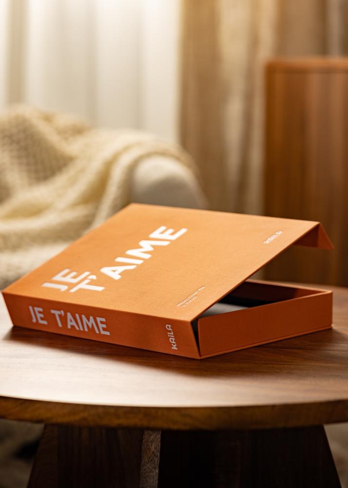 KAILA JE T'AIME - Coffee Table Photo Album (60 Schwarze Seiten)