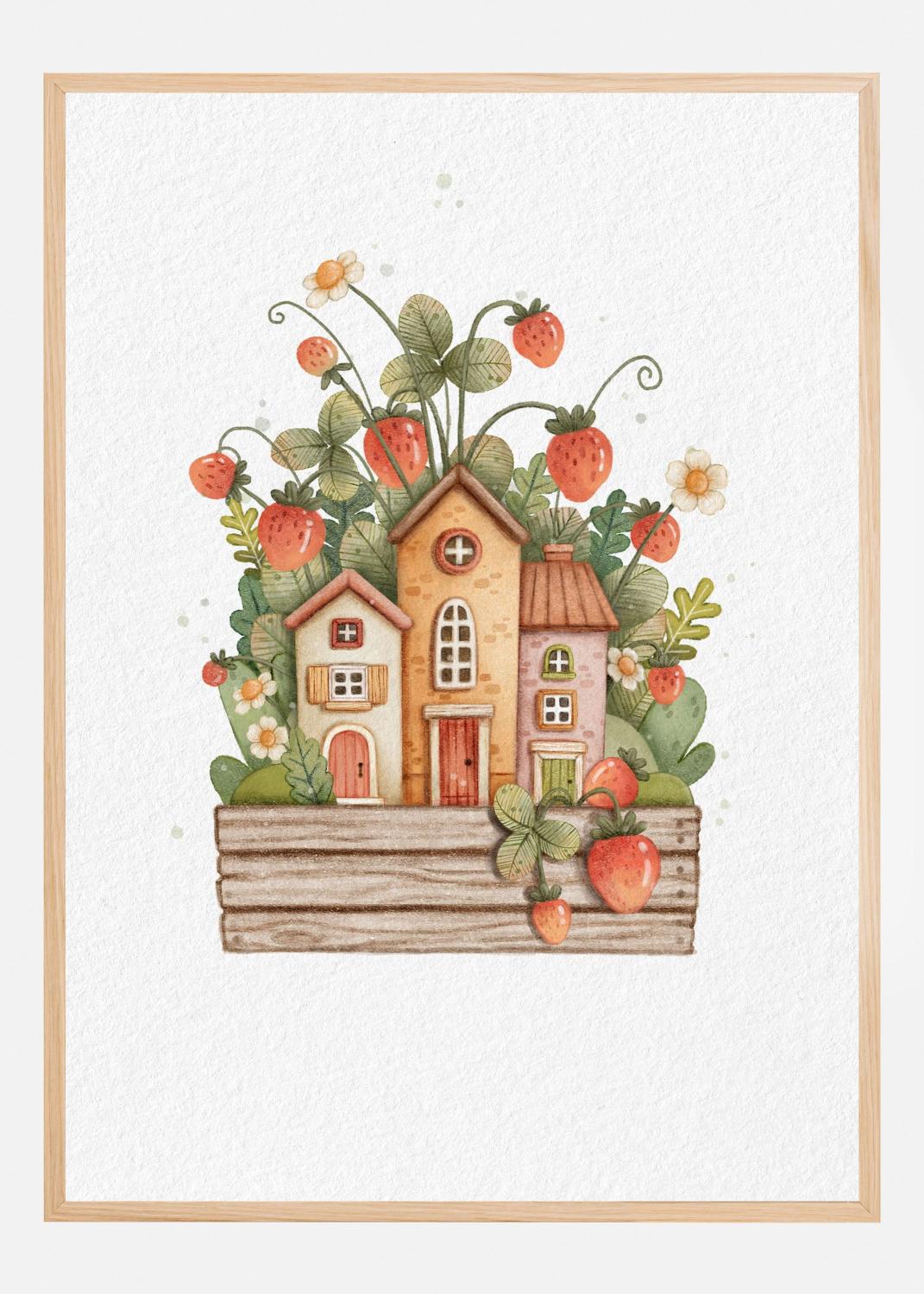 Product Image for Sweet Strawberry House Poster (21x29.7 cm (A4))