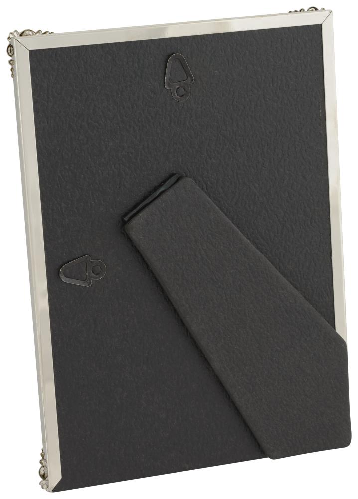 Rahmen Rosen Metall Silber 10x15 cm