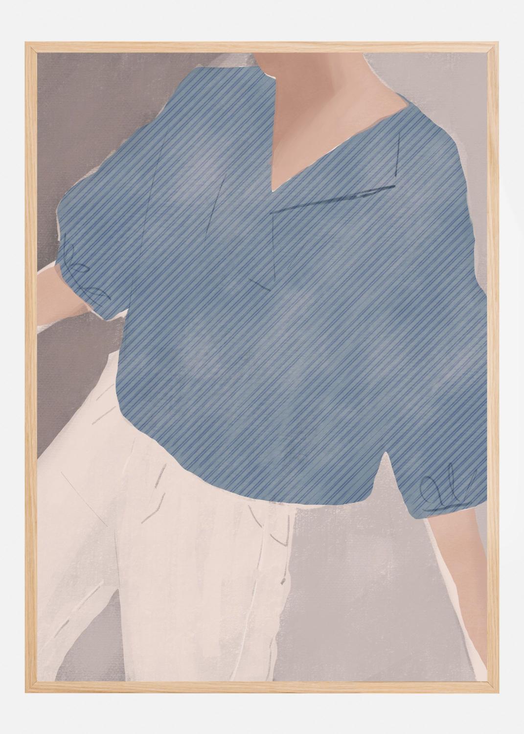 Product Image for Striped Shirt Wanderer Poster (21x29.7 cm (A4))