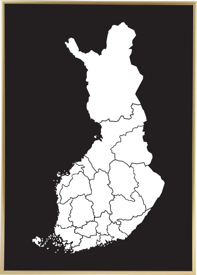 Map - Finland - White