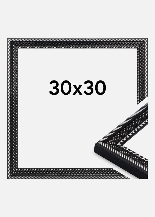 Rahmen Trellis Acrylglas Vintage Black 30x30 cm