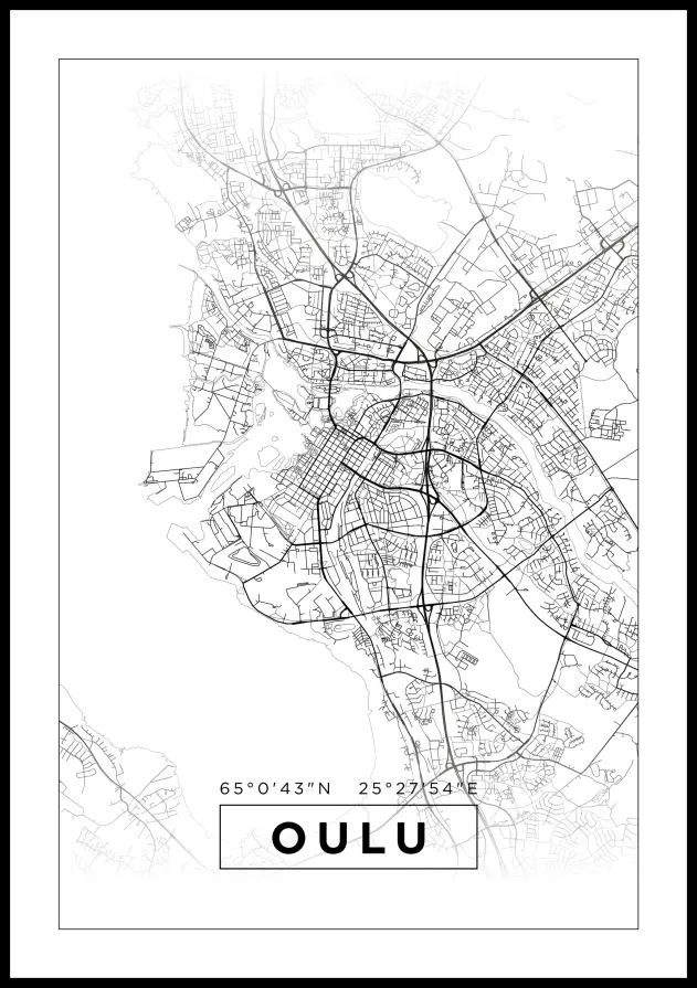 Map - Oulu - White