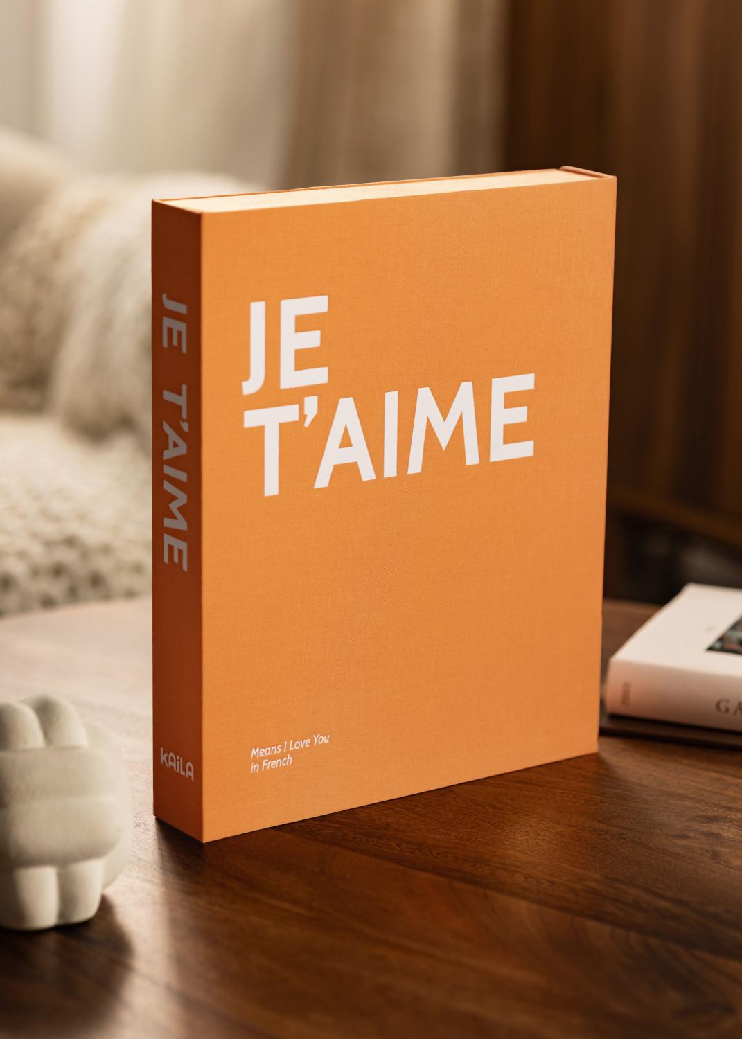 Product Image for KAILA JE T'AIME - Coffee Table Photo Album (60 Schwarze Seiten)