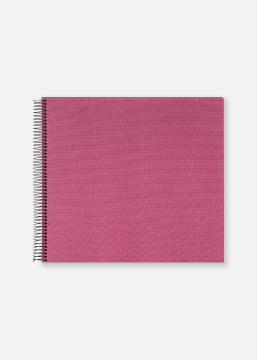 Bella Vista Spiralalbum Fuchsia - 35x30 cm (40 schwarze Seiten / 20 Blatt)