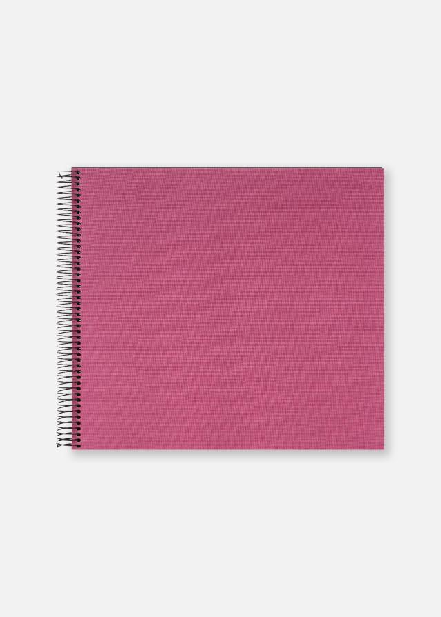 Bella Vista Spiralalbum Fuchsia - 35x30 cm (40 schwarze Seiten / 20 Blatt)