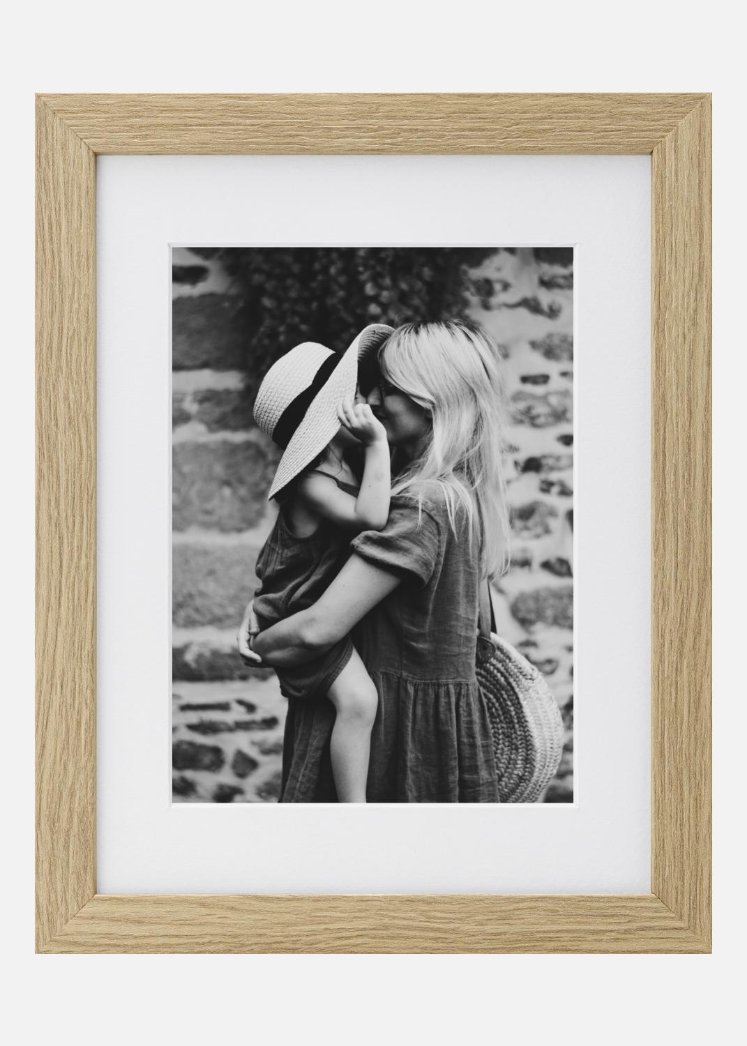 Product Image for SET: Bilderrahmen Eiche mit Passepartout + Fotoabzug - XS (13x18 cm)