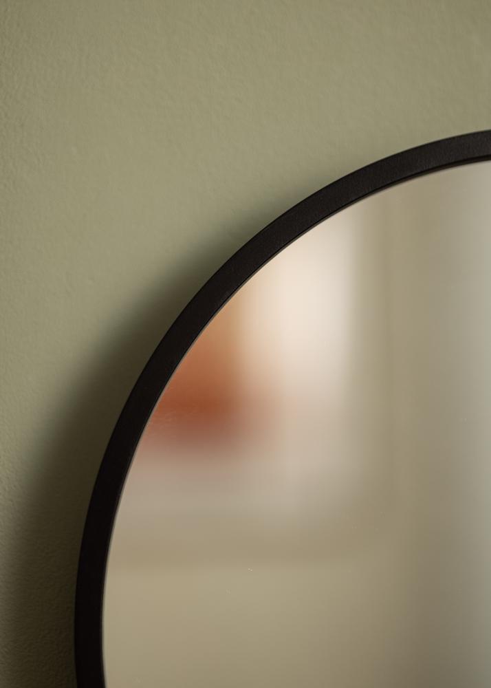 KAILA Round Mirror - Edge Black 30 cm Ø