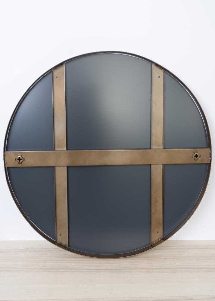 Spiegel Antik-Messing 70 cm ø