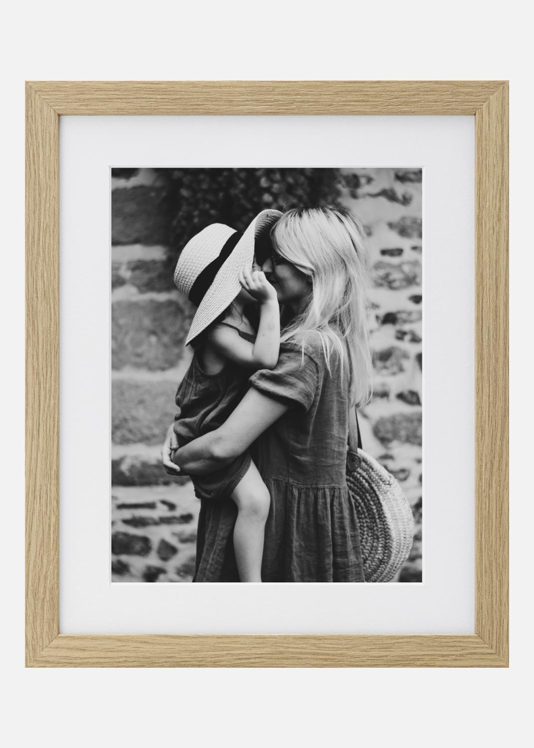 Product Image for SET: Bilderrahmen Eiche mit Passepartout + Fotoabzug - S (18x24 cm)