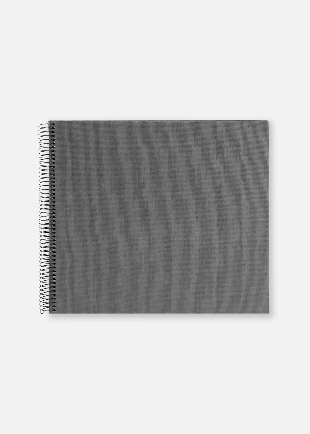 Product Image for Bella Vista Spiralalbum Grau - 35x30 cm (40 schwarze Seiten / 20 Blatt)