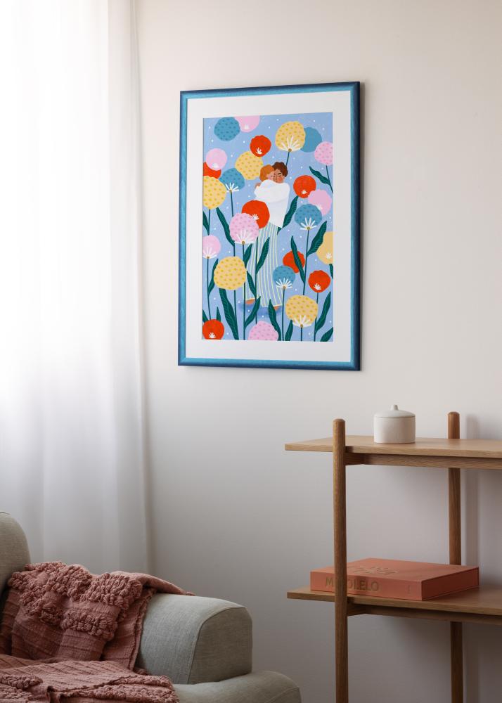 Rahmen Cornwall Acrylglas Dunkelblau 50x70 cm