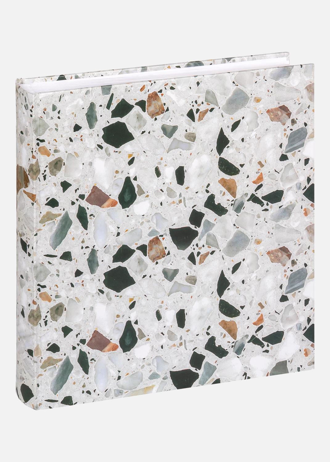 Product Image for Terrazzo Stone Fotoalbum Schwarz - 28x29 cm (60 weiße Seiten / 30 Blatt)