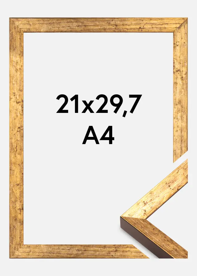 Rahmen Dune Acrylglas Gold 21x29,7 cm (A4)
