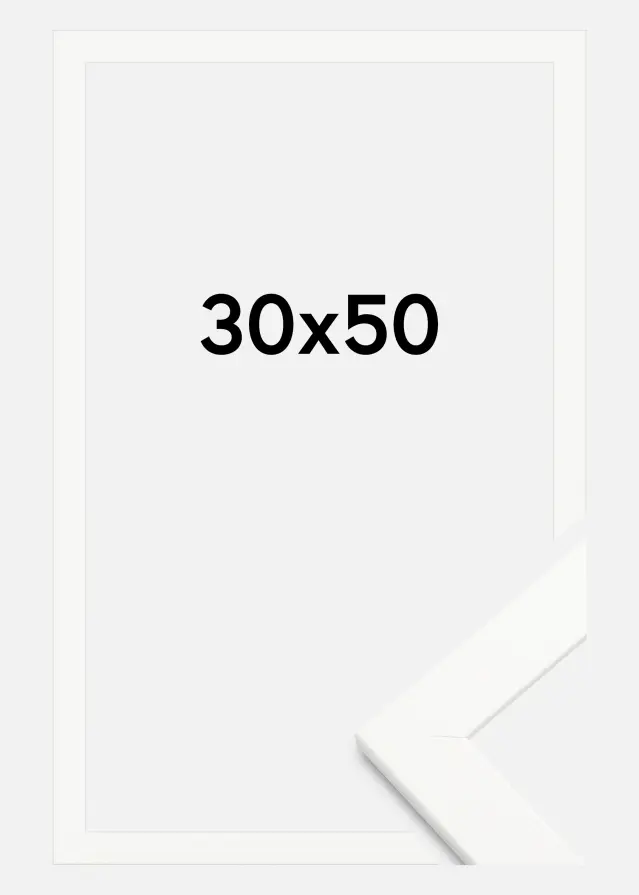 Rahmen Trendline Acrylglas Weiß 30x50 cm