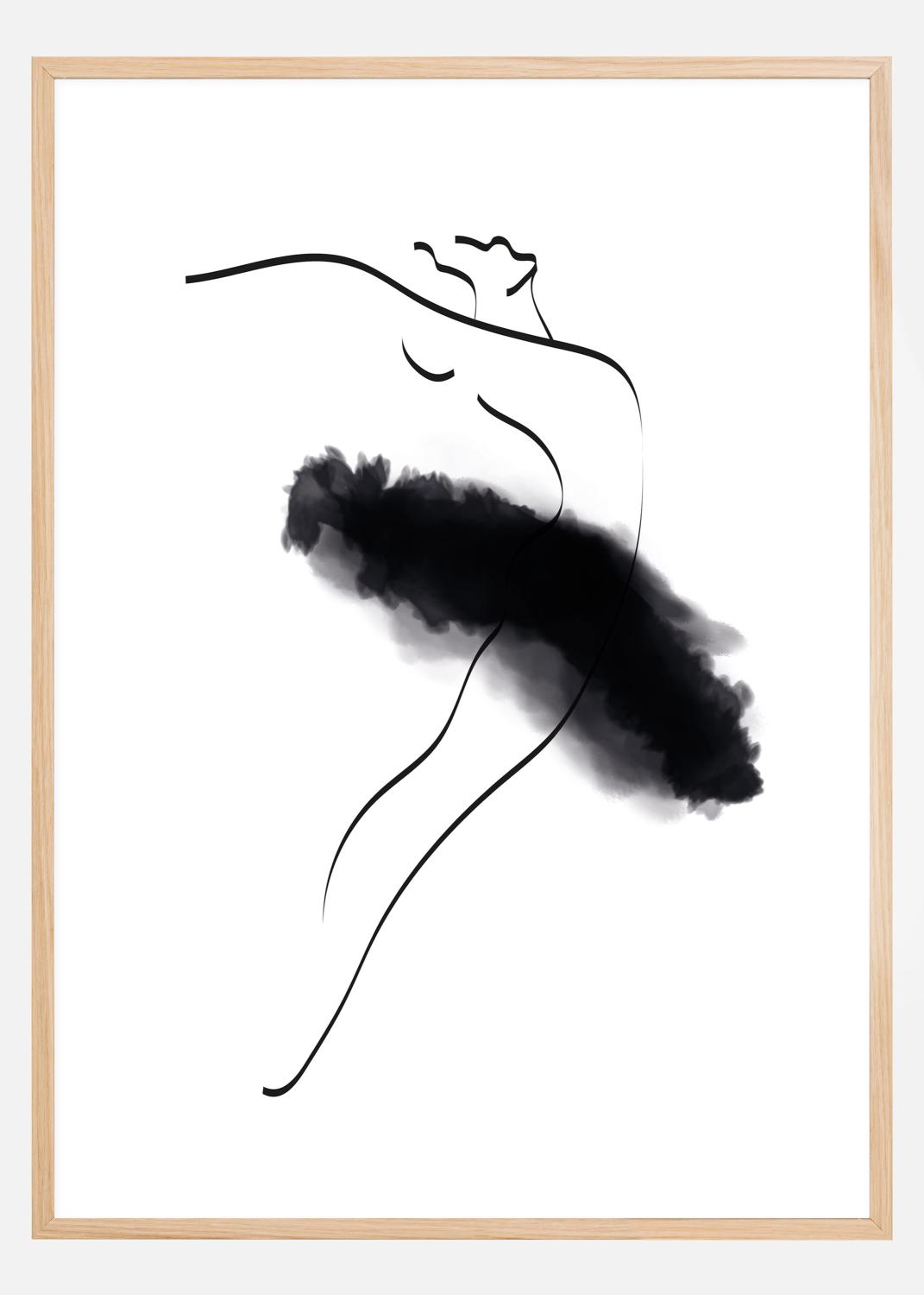 Product Image for Ballerina Thin Lines Poster (70x100 cm)